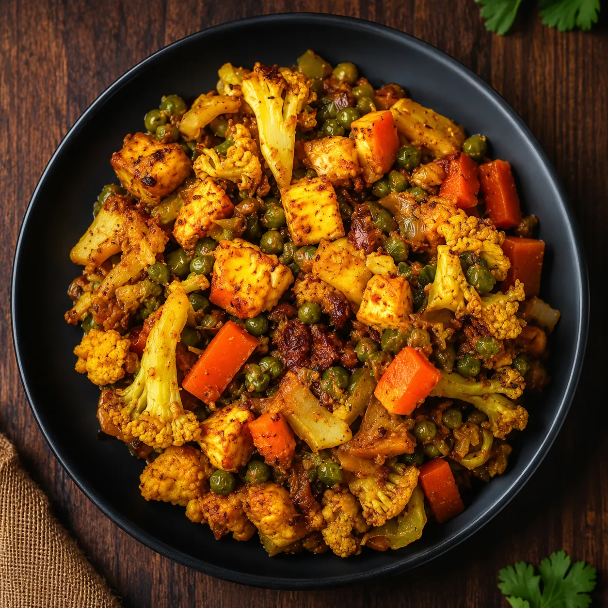 Paneer butter masala and vegetarian Indian dishes at Sweet-Chili Edmonton